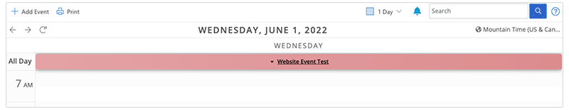 event to be approved