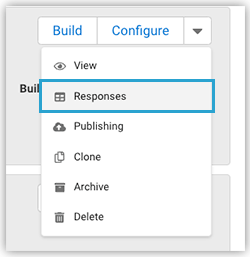 responses dropdown