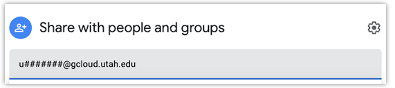 share with gcloud accounts