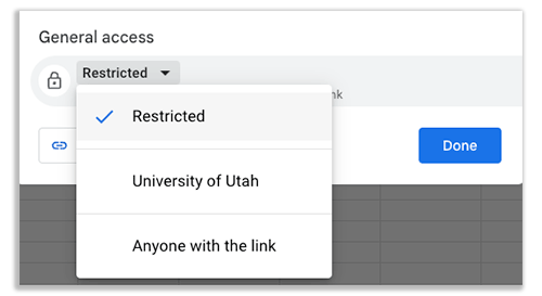 general access setting