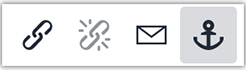 anchor in WYSIWYG toolbar