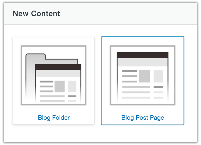 blog options