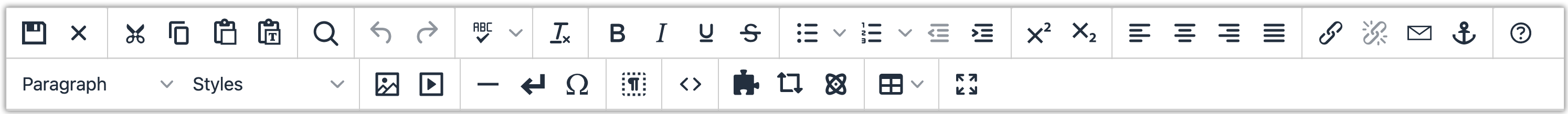 what you see is what you get toolbar