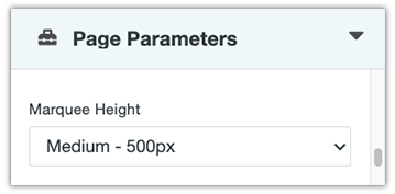 marquee height dropdown