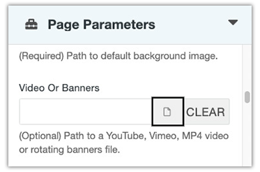 video-banners area