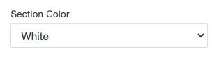 section color dropdown