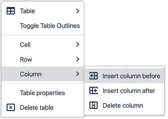 insert column