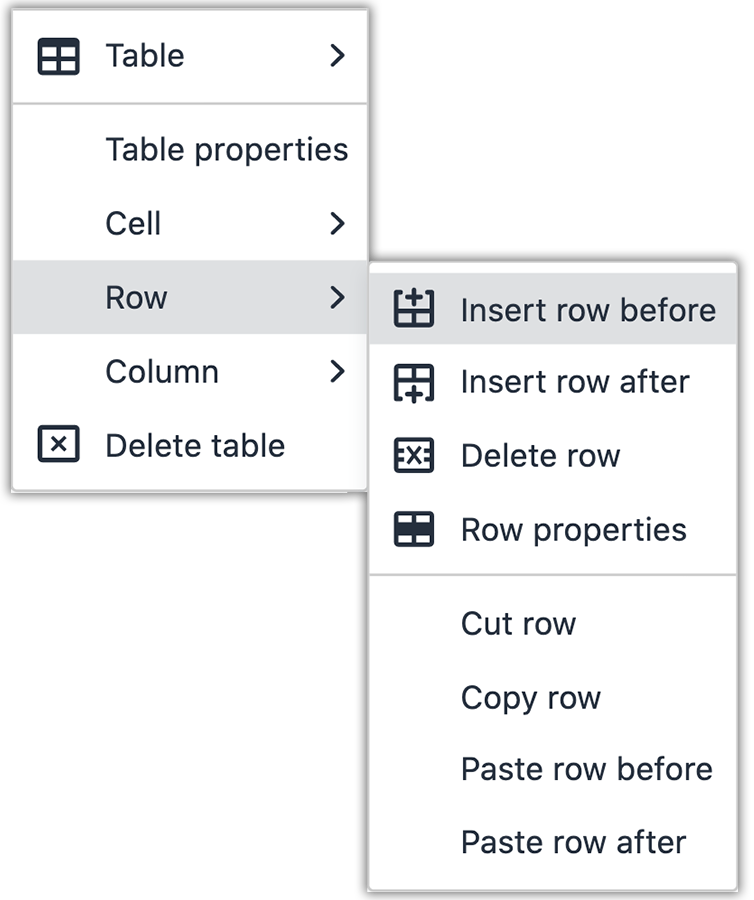table row add