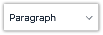 paragraph dropdown