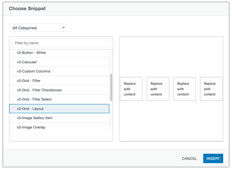 grid layout
