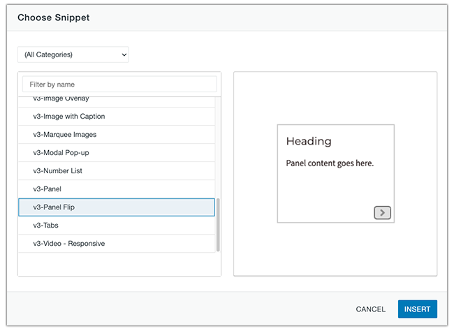 panel flip option