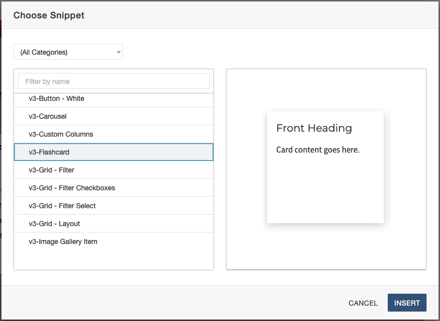 flashcard option