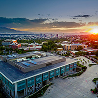 Marriott Library at Sunset