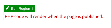 php render messaging