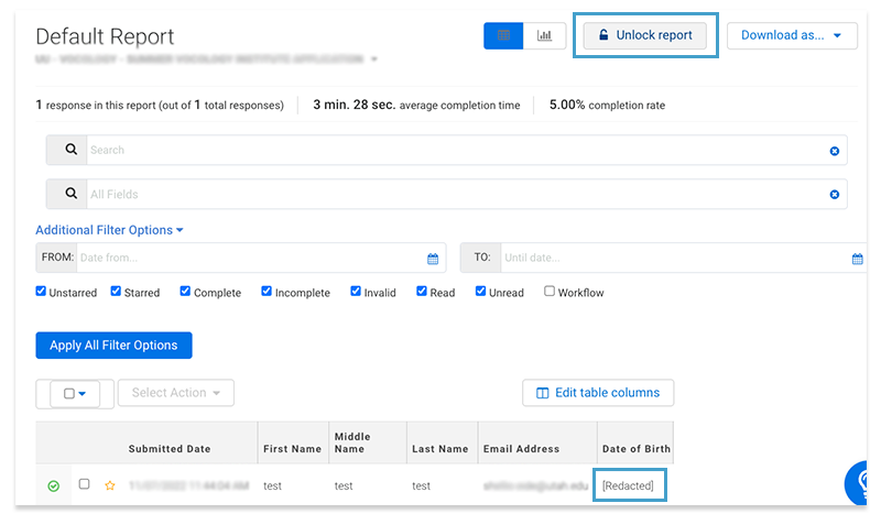 unlock report