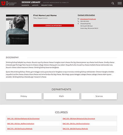 profile layout example 1
