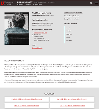 profile layout example 2